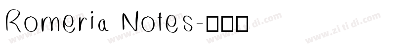 Romeria Notes字体转换